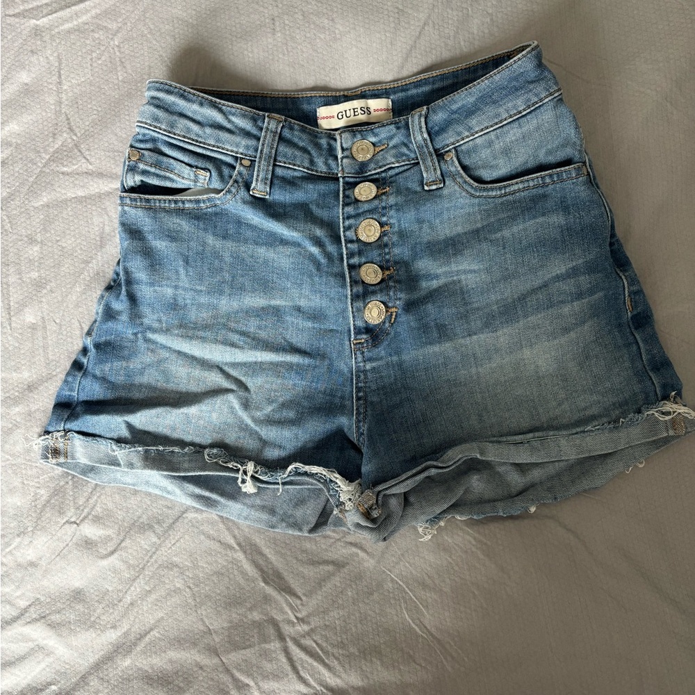 GUESS Women's Blue Denim Shorts